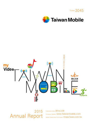 Thumbnail Taiwan Mobile
 Annual Report 2015