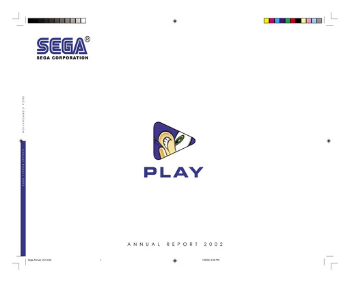 Thumbnail Sega Sammy Holdings Annual Report 2002
