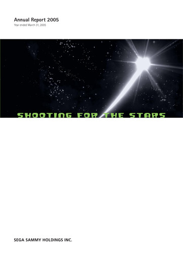 Thumbnail Sega Sammy Holdings Annual Report 2005