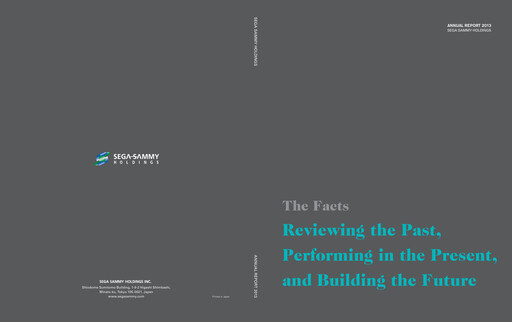 Thumbnail Sega Sammy Holdings Annual Report 2013