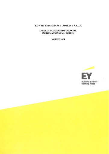Thumbnail Kuwait Reinsurance Company Half-year Report 2024-h1