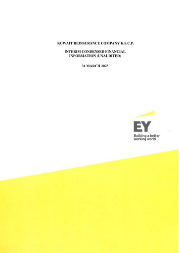 Thumbnail Kuwait Reinsurance Company Quarterly Report 2023-q1