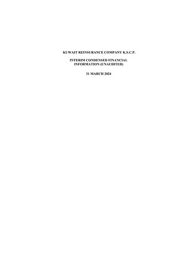 Thumbnail Kuwait Reinsurance Company Quarterly Report 2024-q1