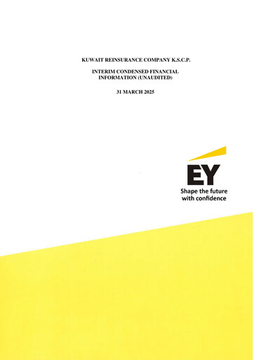 Thumbnail Kuwait Reinsurance Company Quarterly Report 2025-q1