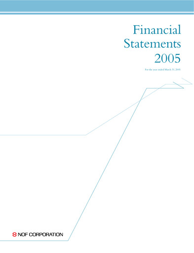 Thumbnail NOF Corporation Financial Statement fy2005
