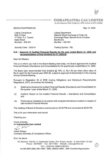 Thumbnail Indraprastha Gas
 Financial Statement 2025-2026