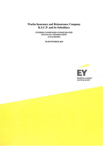 Thumbnail Warba Insurance and Reinsurance Company Quarterly Report 2024-q3