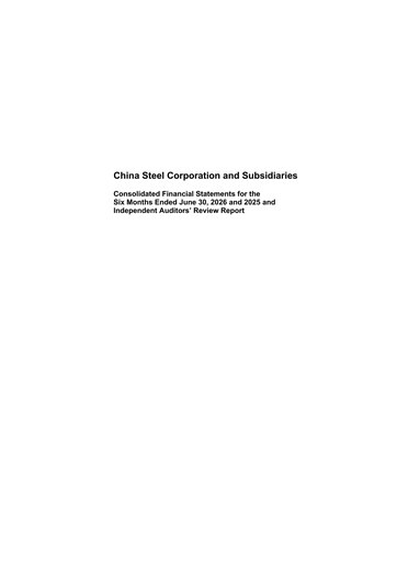 Vorschaubild China Steel Finanzmitteilung 2026-h1