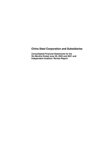 Vorschaubild China Steel Halbjahresbericht 2022-h1