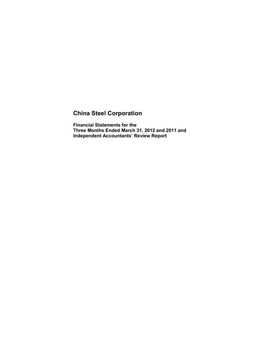 Vorschaubild China Steel Quartalsbericht 2012-q1