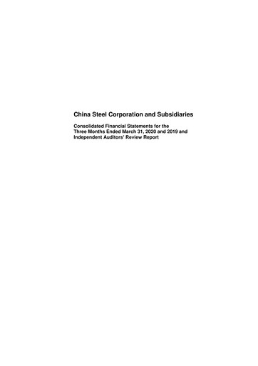 Vorschaubild China Steel Quartalsbericht 2020-q1