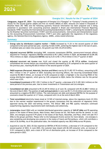 Thumbnail Energisa S.A. Quarterly Report 2024-q2