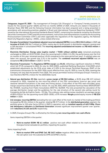 Thumbnail Energisa S.A. Quarterly Report 2025-q2