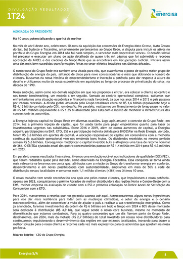 Thumbnail Energisa S.A. Quarterly Report 2024-q1