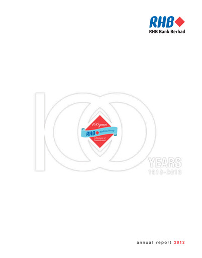 Thumbnail RHB Bank Annual Report 2012