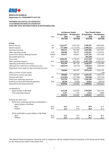 Thumbnail RHB Bank Quarterly Report 2020-q3