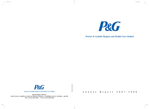 Thumbnail Procter & Gamble India Annual Report 2007-2008
