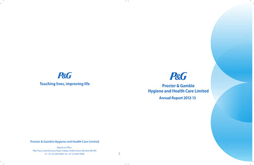 Thumbnail Procter & Gamble India Annual Report 2012-2013