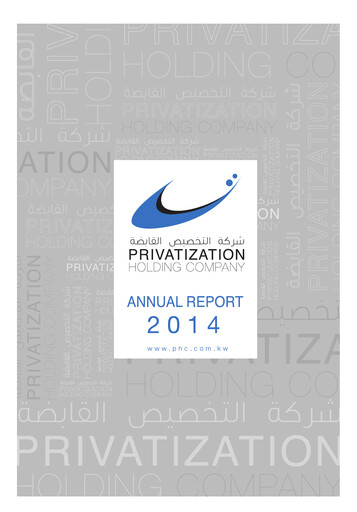 Thumbnail Privatization Holding Company - K.P.S.C. Annual Report 2014